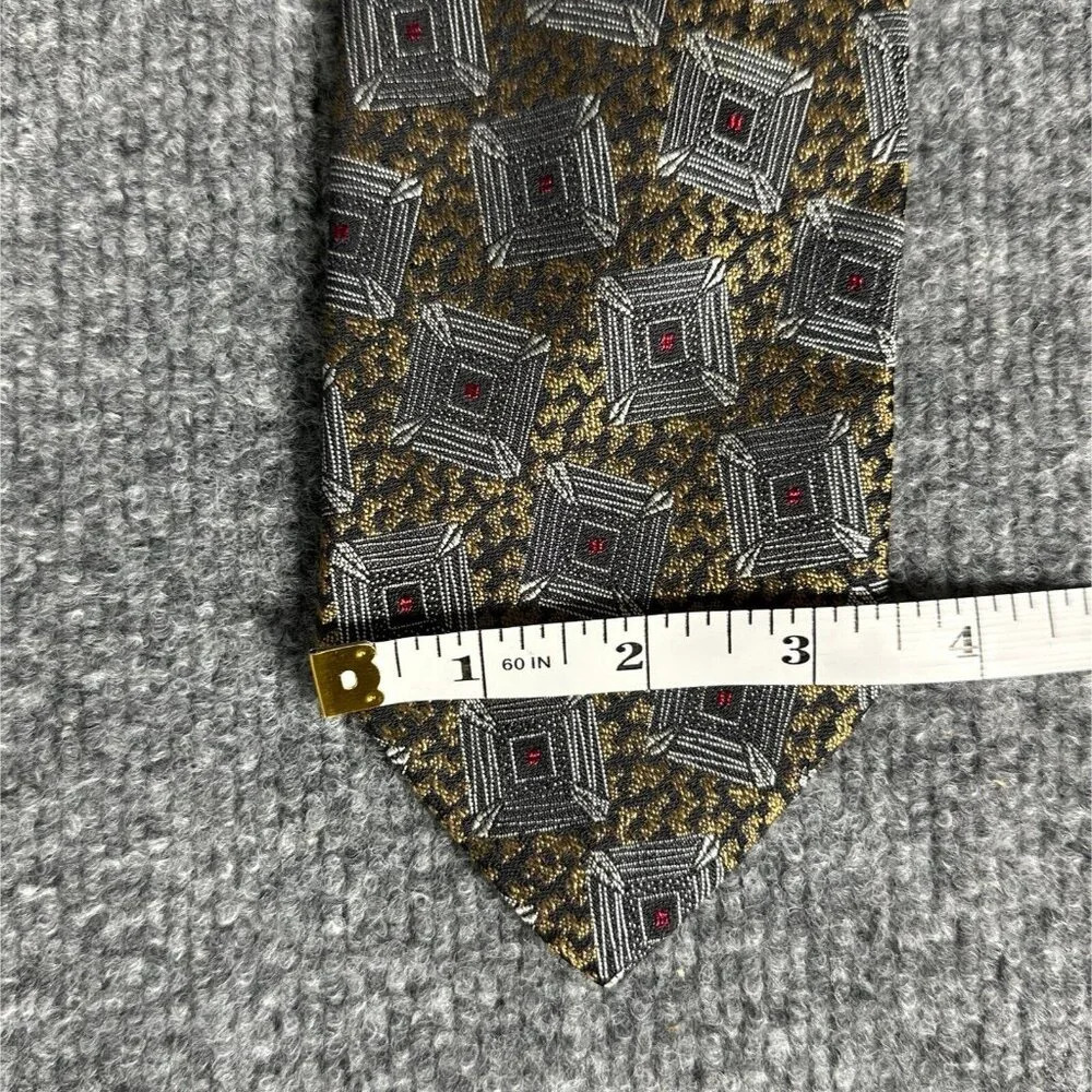 Vintage Talbot Studio Tie Mens Geometric Multicolor Robert Talbot Necktie - Picture 9 of 10